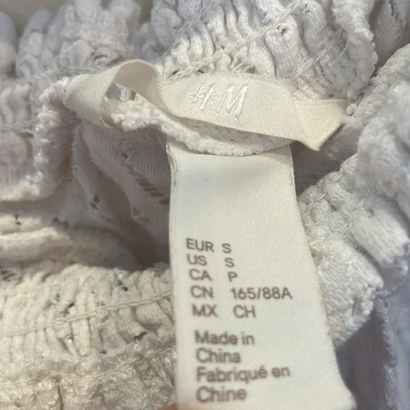 White Lace Ruffle Top - Picture 5 of 6